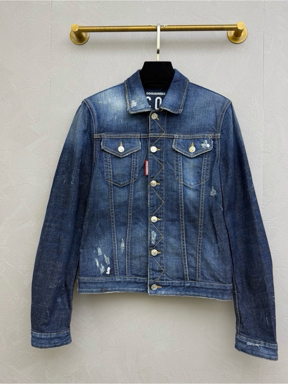 🚩steal DSQUARED2 Black ICON Branded Jacket